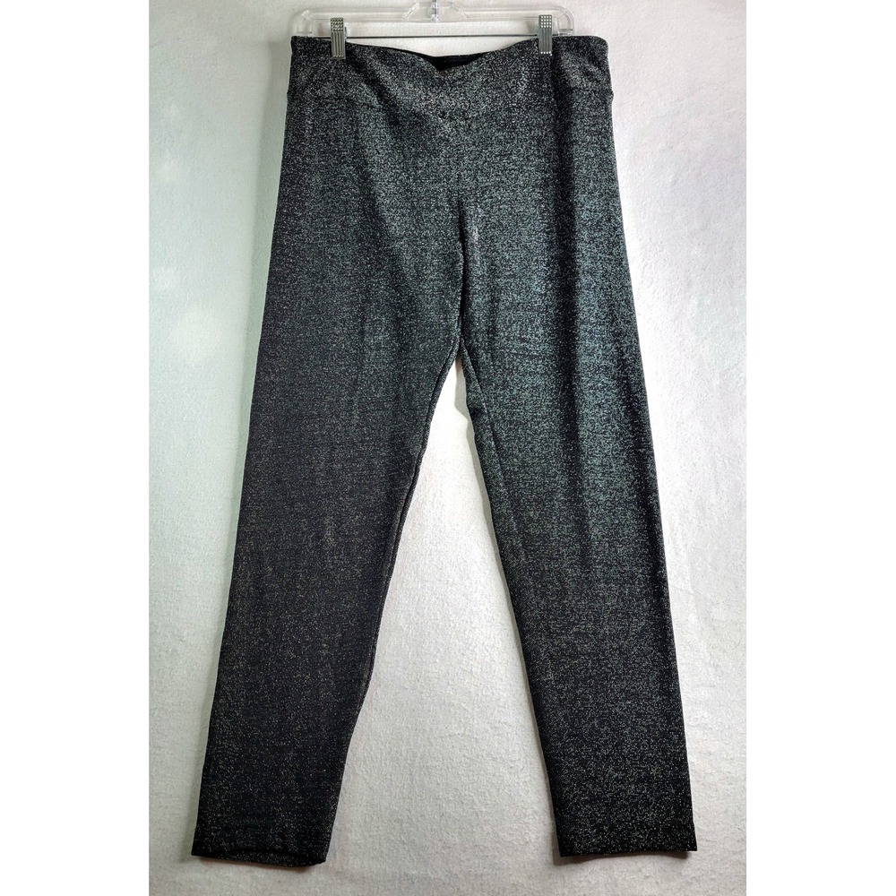 No Boundaries Womens XXL 2X Blk Silver Glitter Metallic Leggings NB41100042623S